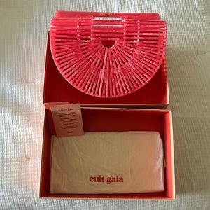 Cult Gaia small acrylic Ark in watermelon